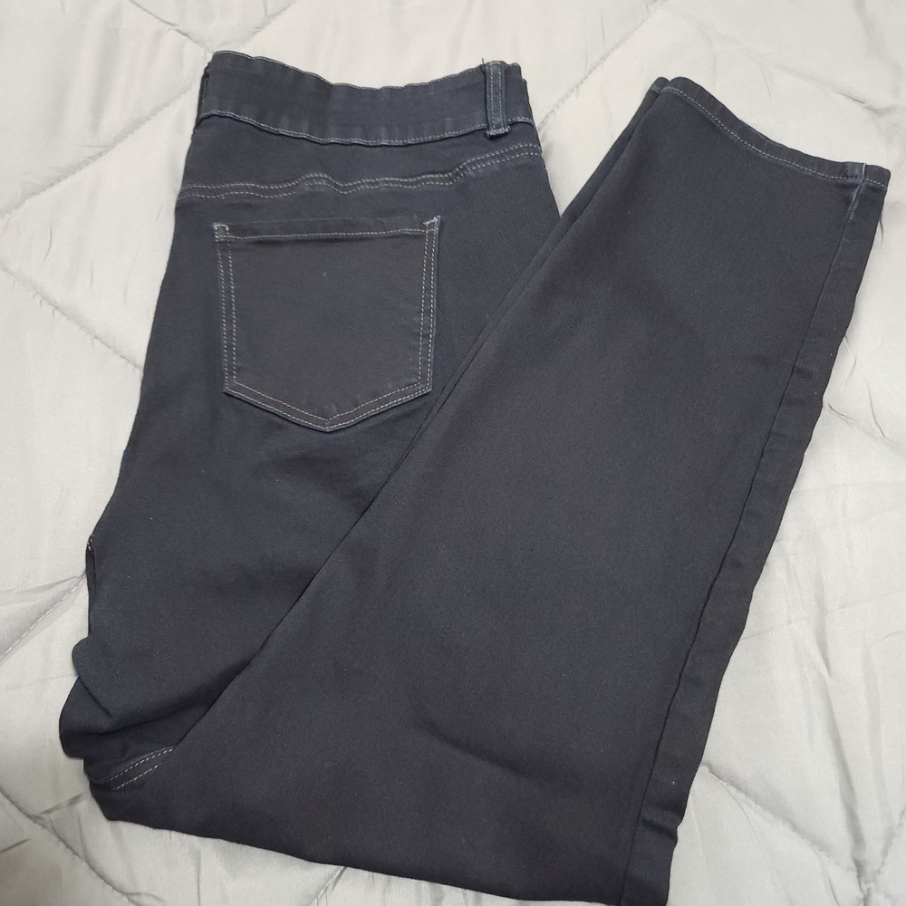 Copperflash Jeans Womens 20W Curvy High Rise Black Stretch Denim Straight Casual